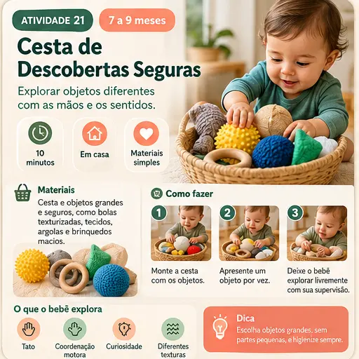 Atividade 21 — Cesta de Descobertas (7–9 meses)